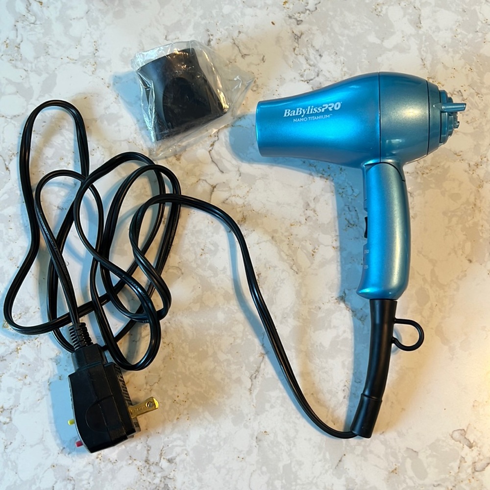 Mini Babyliss PRO Nano Titanium hair dryer - NWOT